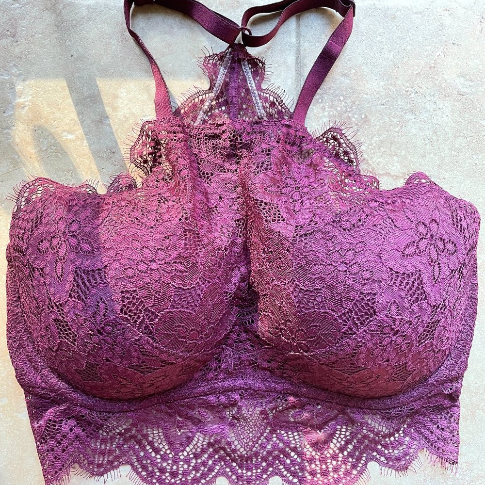 PINK Victoria's Secret Lace high-neck bralette